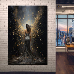 Ethereal Dream of a Starlit Muse - NicheCanvas