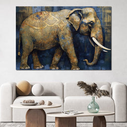 Gilded Elephant - NicheCanvas