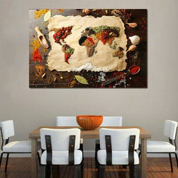 Spices Map of the World - NicheCanvas