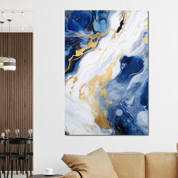 Glossy Liquid Abstraction - NicheCanvas