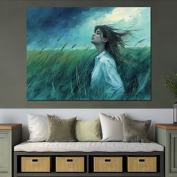 Zephyr's Embrace in Verdure - NicheCanvas