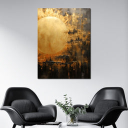 Golden Sun Atmosphere - NicheCanvas