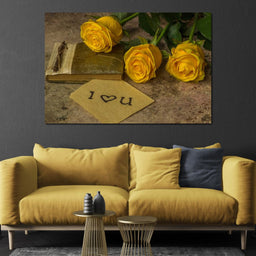 Yellow Roses - NicheCanvas
