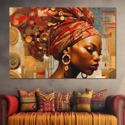 African Portrait Dingane - Sakeem Gibbs - NicheCanvas