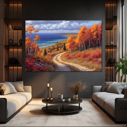 Autumnal Coastal Reverie - NicheCanvas