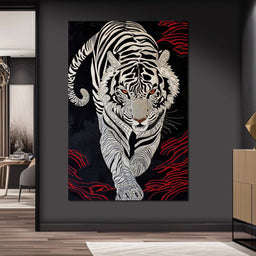 White Tiger of Shadows - NicheCanvas