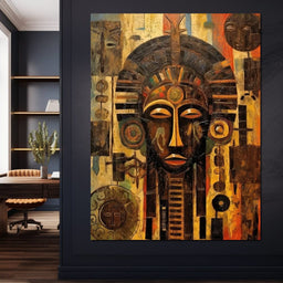 Tribal Mask 20 - Sakeem Gibbs - NicheCanvas