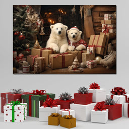 Christmas Spirit Bears - NicheCanvas