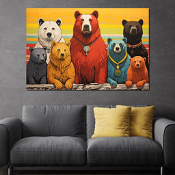 Kaleidoscope of Ursine Majesties - NicheCanvas