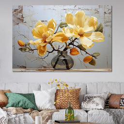 Yellow Magnolia Tree 6 - Wildrose Creations - NicheCanvas