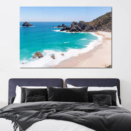 Turquoise Serenity Shores - NicheCanvas