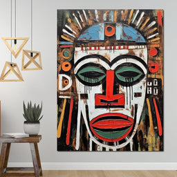 Tribal Mask 17 - Sakeem Gibbs - NicheCanvas