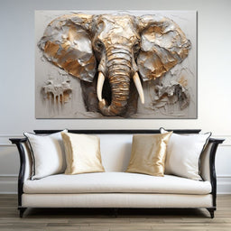 Silver Elephant - NicheCanvas