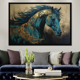 Gilded Horse - NicheCanvas