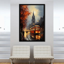 Vintage London Street - NicheCanvas