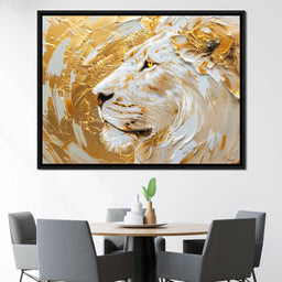 Golden Monarch Lion - NicheCanvas
