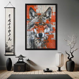 Urban Grey Wolf - NicheCanvas
