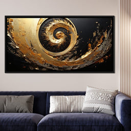 Abyssal Gold Vortex - Tanni Cylon - NicheCanvas