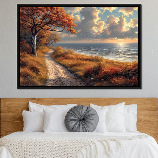 Autumn Seaside Reverie Canvas Print
