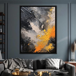 Abstract Onyx Radiance - NicheCanvas