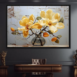 Yellow Magnolia Tree 6 - Wildrose Creations - NicheCanvas