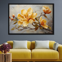 Yellow Magnolia Tree 3 - Wildrose Creations - NicheCanvas
