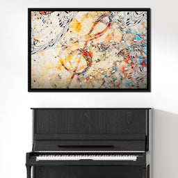 Colorful Music Notes - NicheCanvas