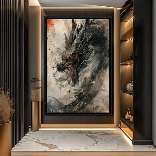 Ethereal Dragon's Maelstrom Canvas Print