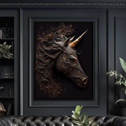 Black Unicorn - Alicia Smith - NicheCanvas