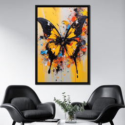 Whimsy of Fluttering Colors - NicheCanvas