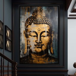 Gracious Golden Buddha - NicheCanvas