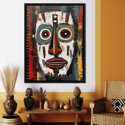 Tribal Mask 15 - Sakeem Gibbs - NicheCanvas