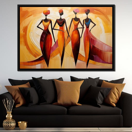 Golden Maroon Elegance Canvas Print