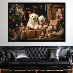 Christmas Spirit Bears - NicheCanvas