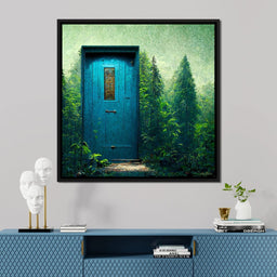 Blue Door in the Green - Ben Heine - NicheCanvas