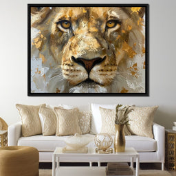 Golden Gaze of the Sovereign - NicheCanvas