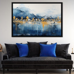 Mystical Forest Lake Abstract  - NicheCanvas