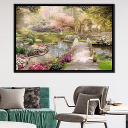 Pond Bridge - NicheCanvas