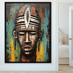 Tribal Mask 18 - Sakeem Gibbs - NicheCanvas