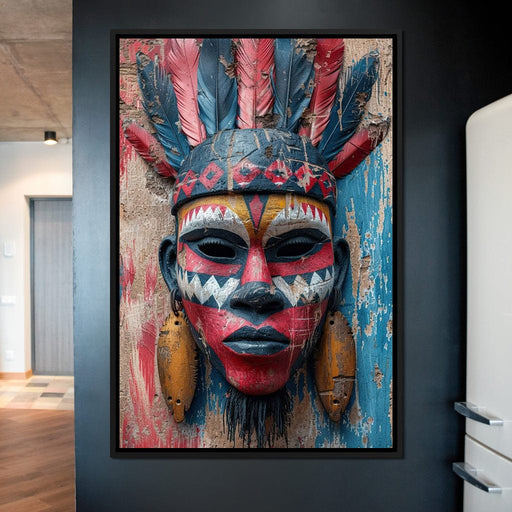 Tribal Echoes in Color Canvas Print