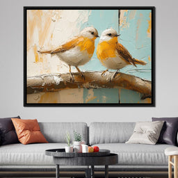 Sunlit Songbird Serenade - NicheCanvas