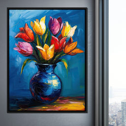 Tulips Flowers Bouquet - NicheCanvas
