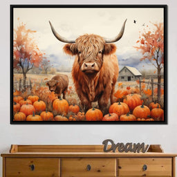 Highland Cow Harvest - NicheCanvas