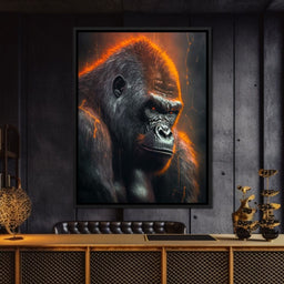 Gorilla Thunder - Zenzdesign - NicheCanvas