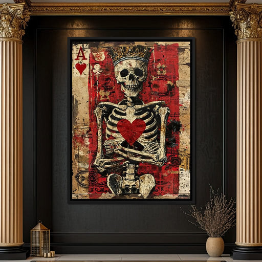 Romantic Skeleton 2 - Raven Blackwood Canvas Print