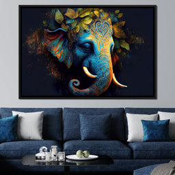 The Blue Elephant - NicheCanvas