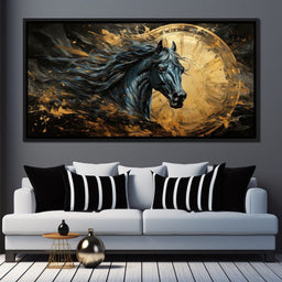 Astral Equine Eclipse - NicheCanvas
