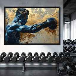 Azure Pugilist Unleashed - NicheCanvas