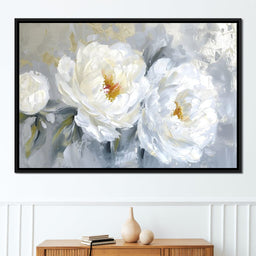 Golden Flecks on Petal Drifts - NicheCanvas