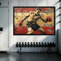 Vintage Boxing Legend - NicheCanvas